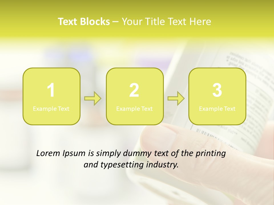 Pharmaceuticals Reading Medicines PowerPoint Template