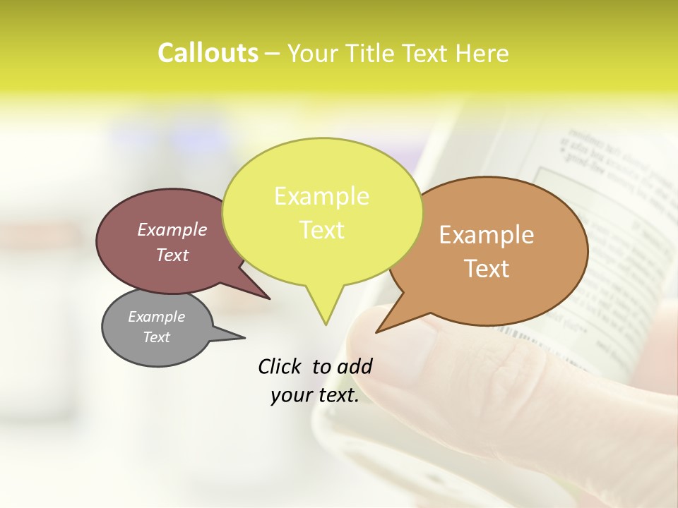 Pharmaceuticals Reading Medicines PowerPoint Template