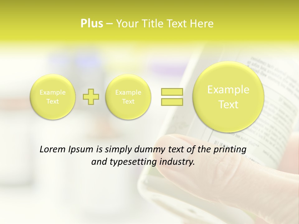 Pharmaceuticals Reading Medicines PowerPoint Template