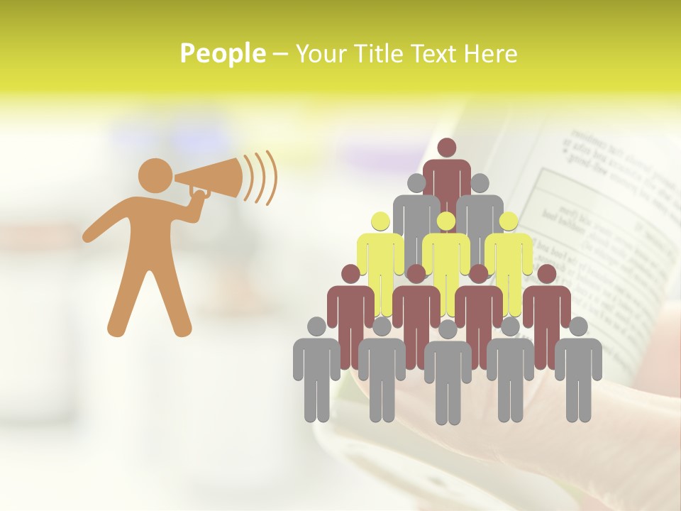 Pharmaceuticals Reading Medicines PowerPoint Template