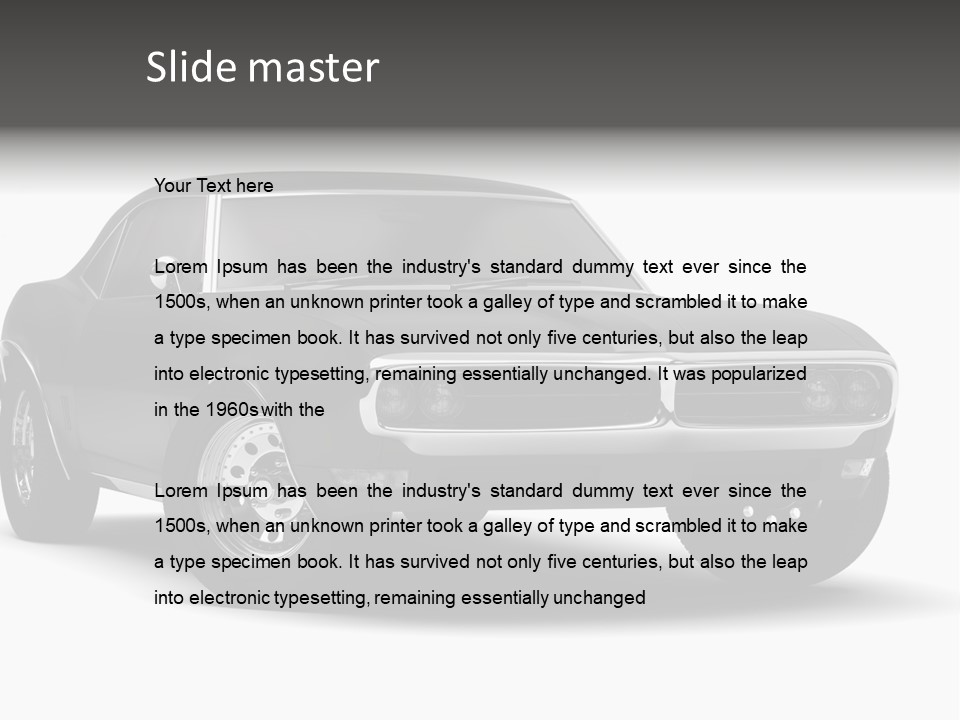 Young Border Blossom PowerPoint Template