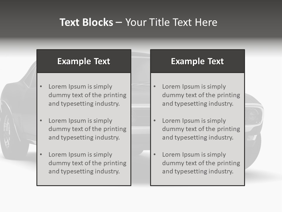 Young Border Blossom PowerPoint Template