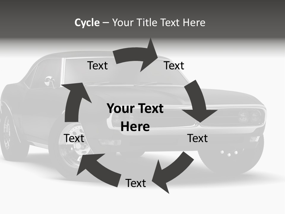 Young Border Blossom PowerPoint Template
