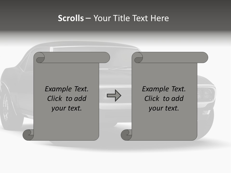 Young Border Blossom PowerPoint Template