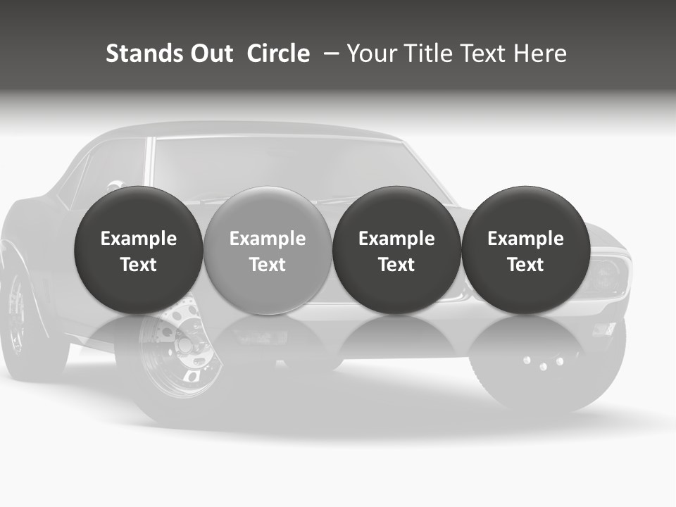 Young Border Blossom PowerPoint Template