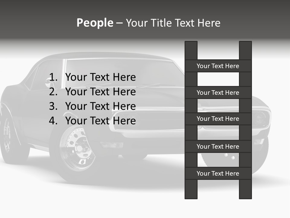 Young Border Blossom PowerPoint Template