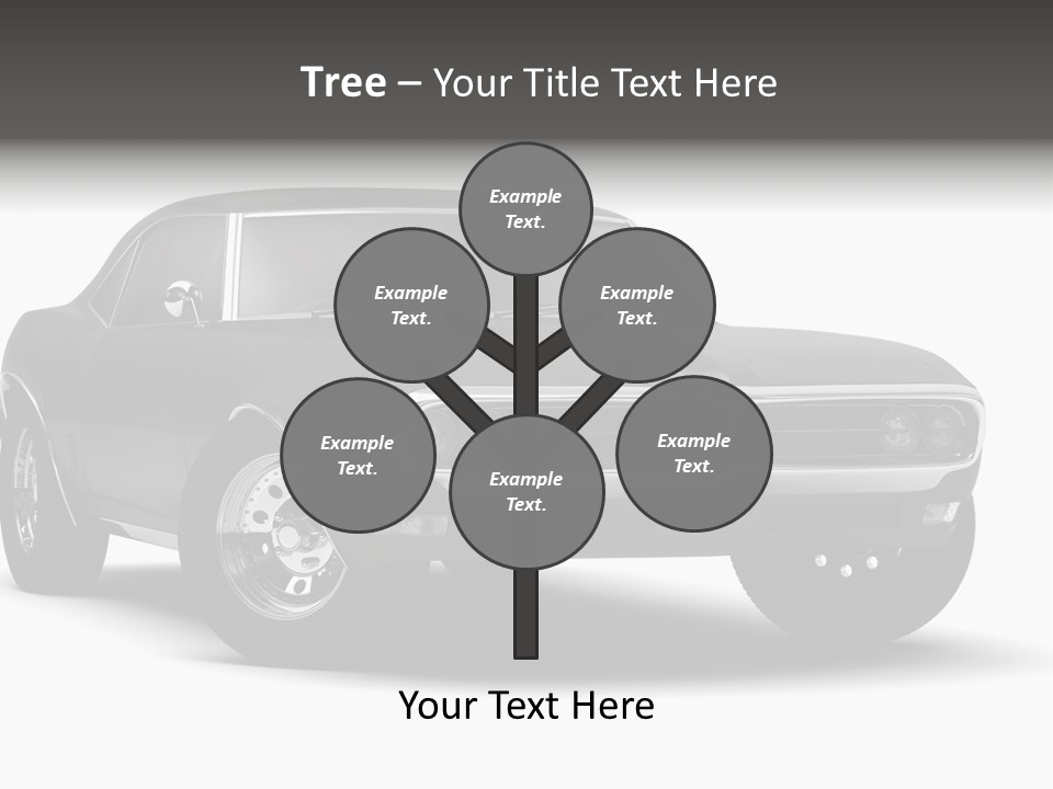 Young Border Blossom PowerPoint Template