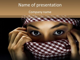 Clothing Dark Arabic PowerPoint Template