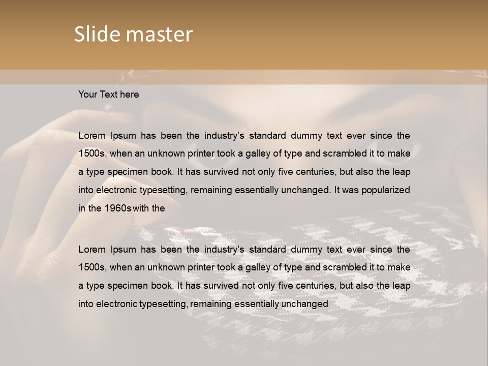 Clothing Dark Arabic PowerPoint Template