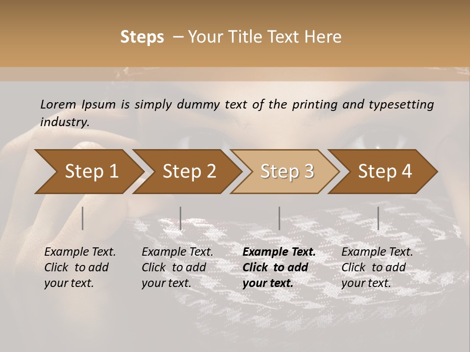 Clothing Dark Arabic PowerPoint Template