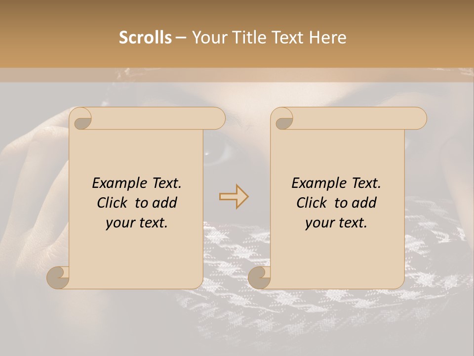 Clothing Dark Arabic PowerPoint Template
