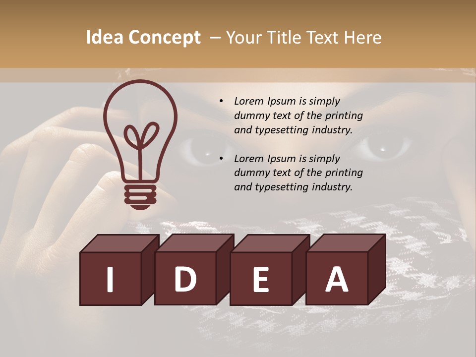 Clothing Dark Arabic PowerPoint Template