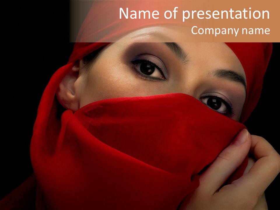 Culture Eye Dark PowerPoint Template