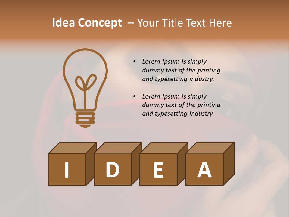 Culture Eye Dark PowerPoint Template