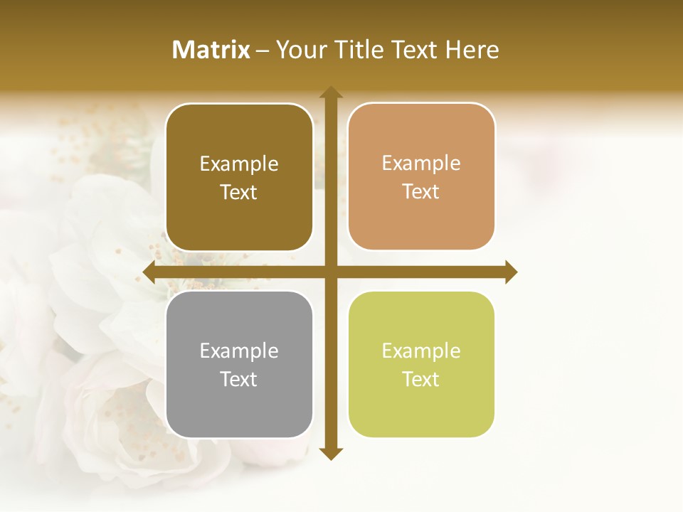 Beautiful White Background Summer PowerPoint Template