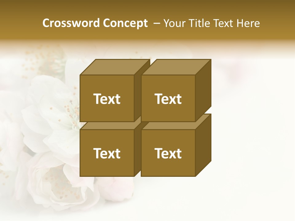 Beautiful White Background Summer PowerPoint Template