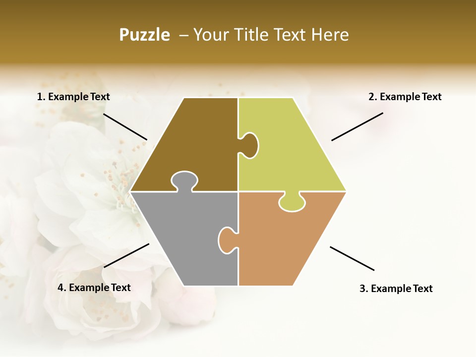 Beautiful White Background Summer PowerPoint Template