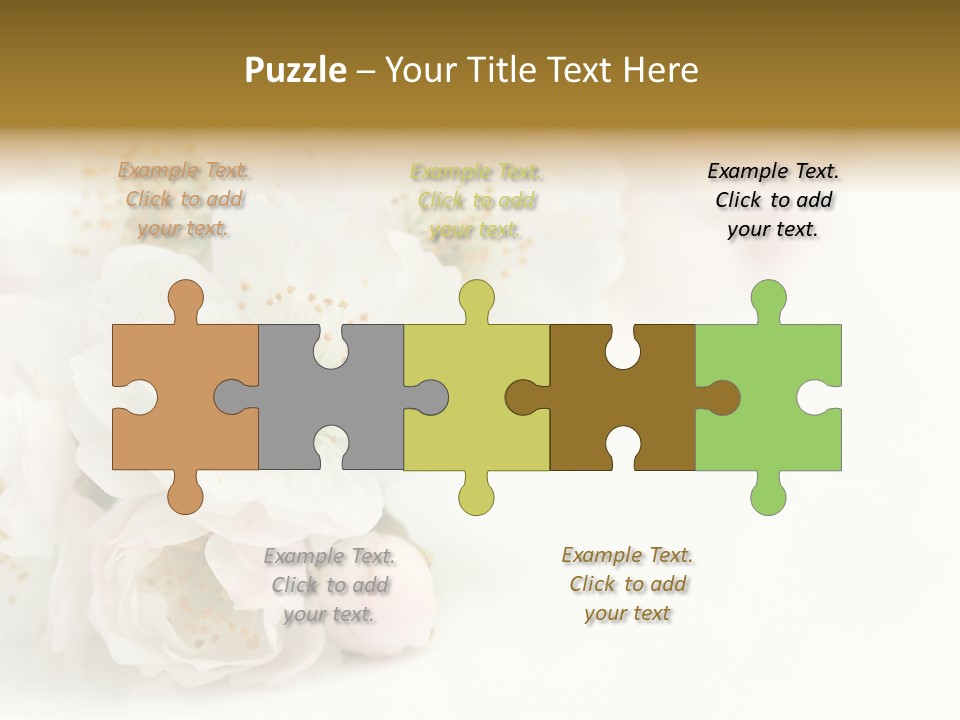 Beautiful White Background Summer PowerPoint Template