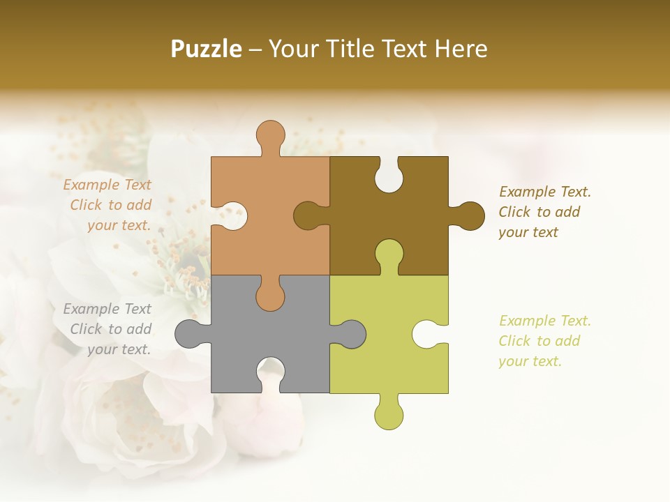 Beautiful White Background Summer PowerPoint Template