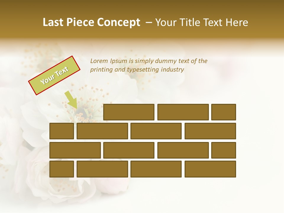 Beautiful White Background Summer PowerPoint Template