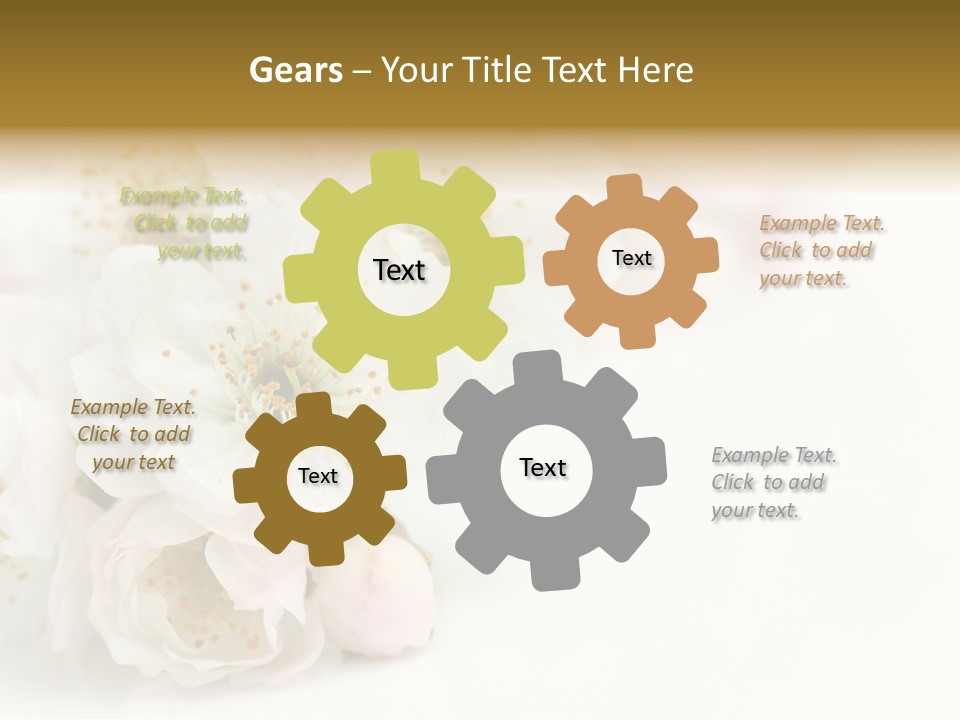 Beautiful White Background Summer PowerPoint Template