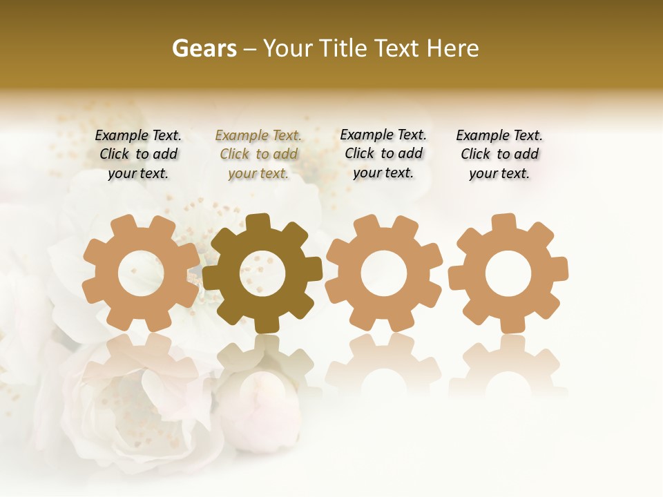 Beautiful White Background Summer PowerPoint Template