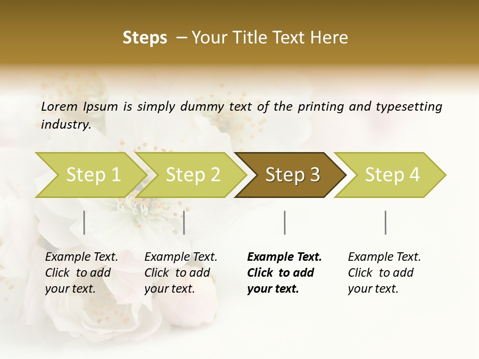 Beautiful White Background Summer PowerPoint Template