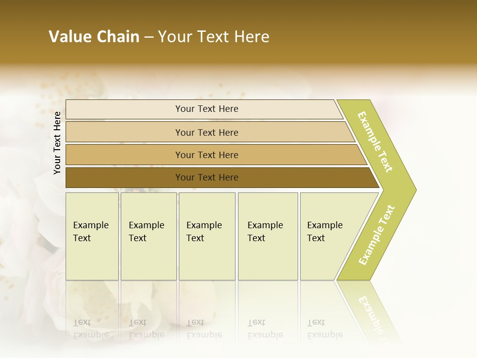 Beautiful White Background Summer PowerPoint Template