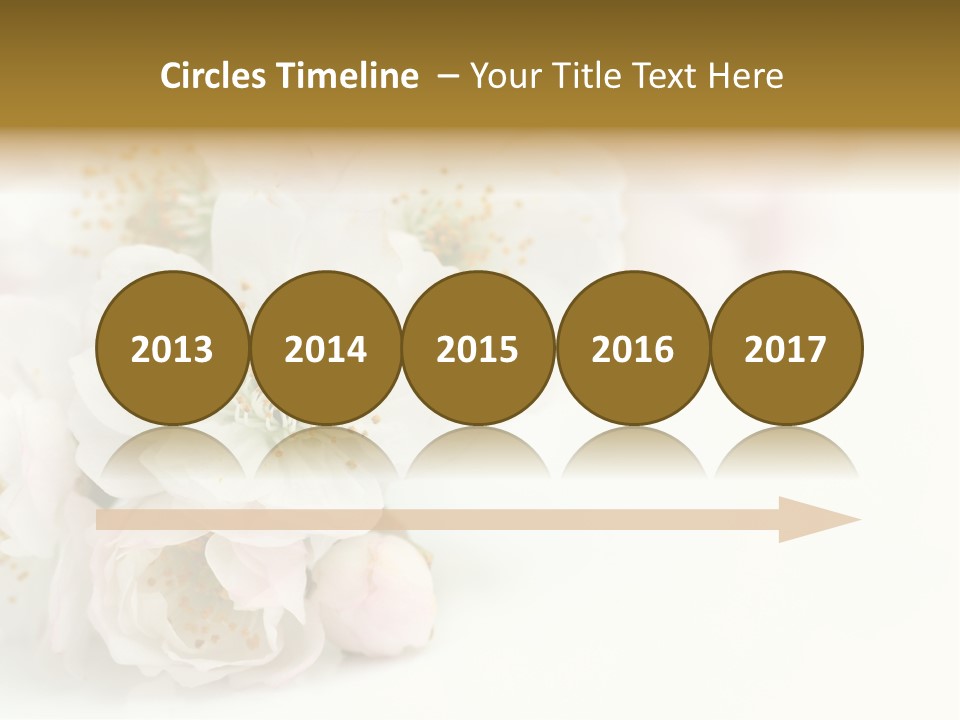 Beautiful White Background Summer PowerPoint Template