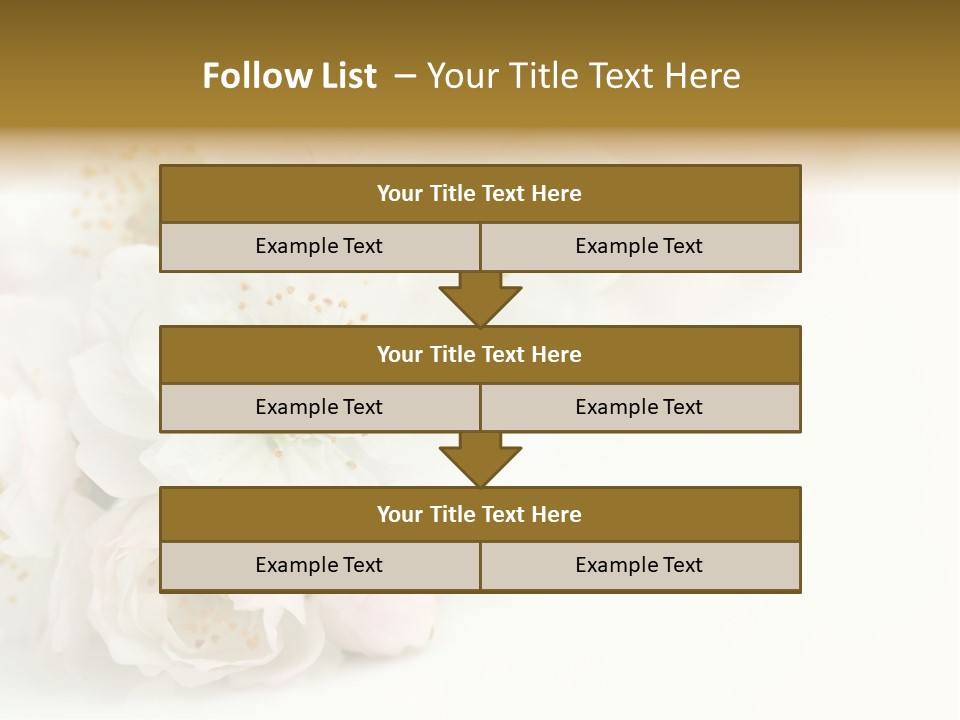 Beautiful White Background Summer PowerPoint Template