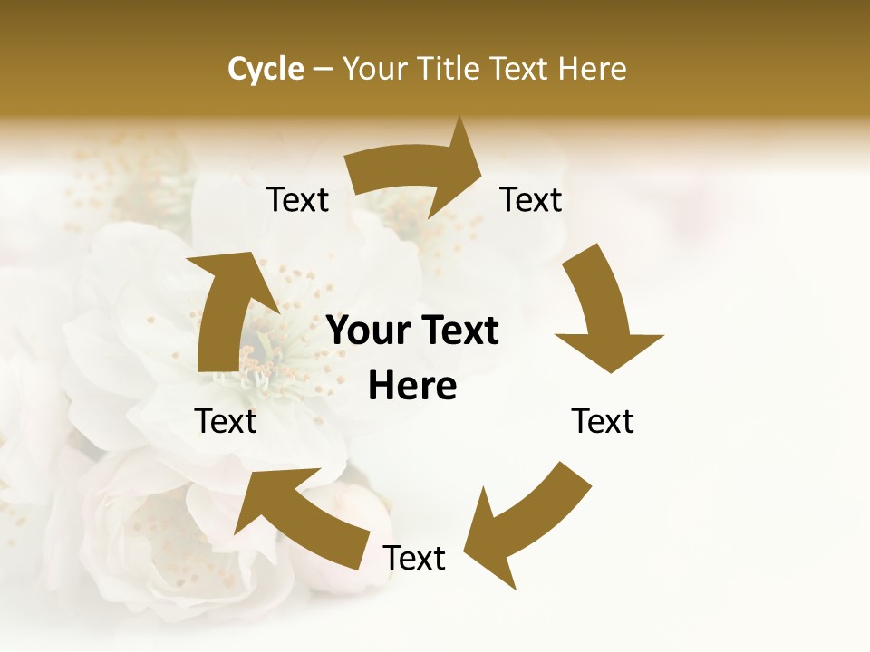 Beautiful White Background Summer PowerPoint Template