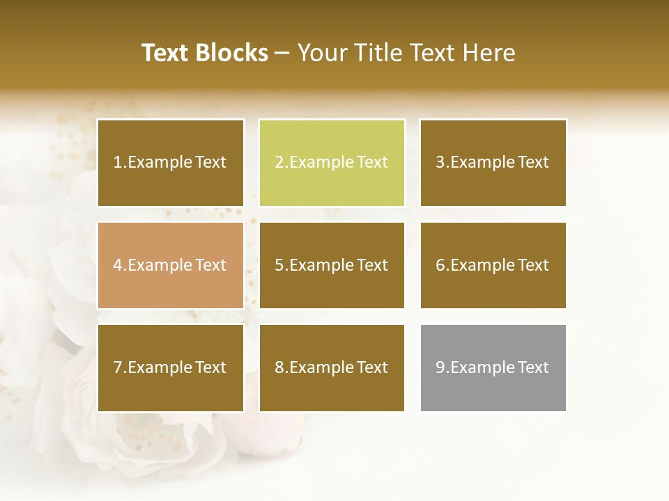 Beautiful White Background Summer PowerPoint Template