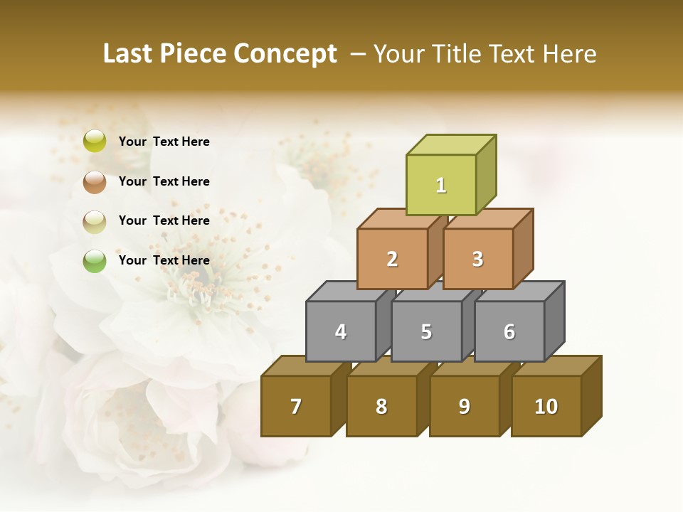 Beautiful White Background Summer PowerPoint Template