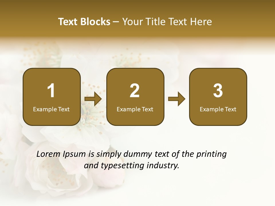 Beautiful White Background Summer PowerPoint Template