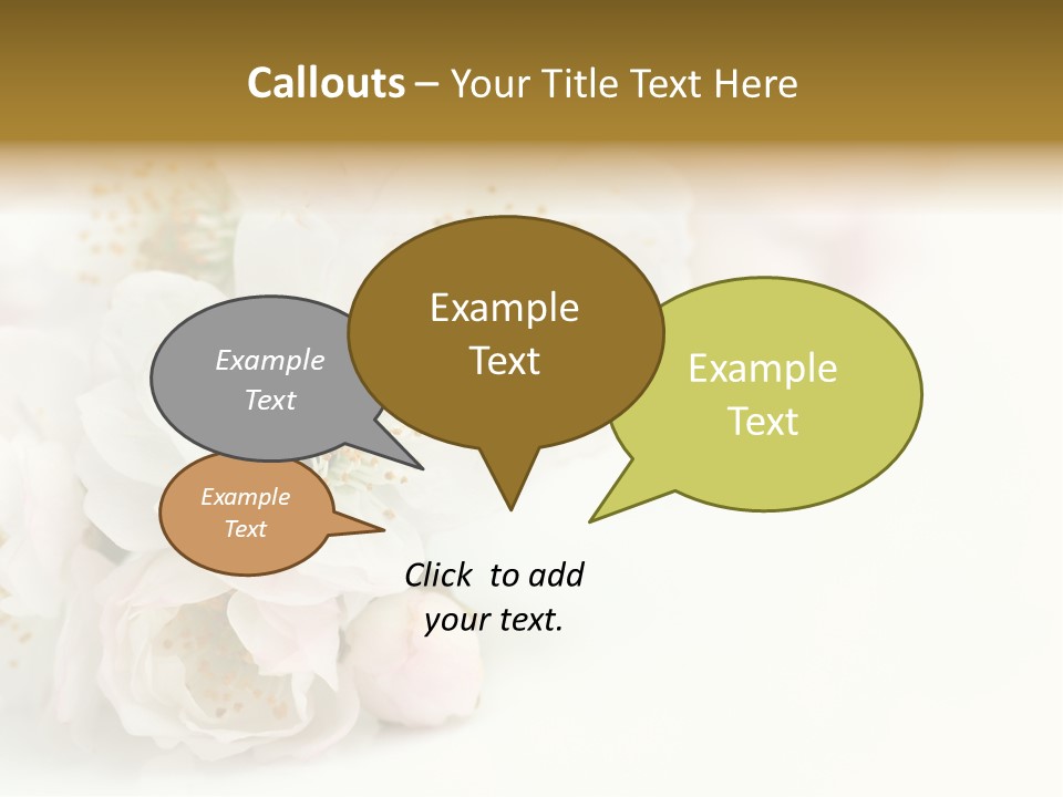 Beautiful White Background Summer PowerPoint Template