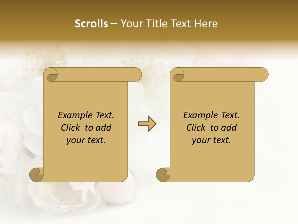 Beautiful White Background Summer PowerPoint Template