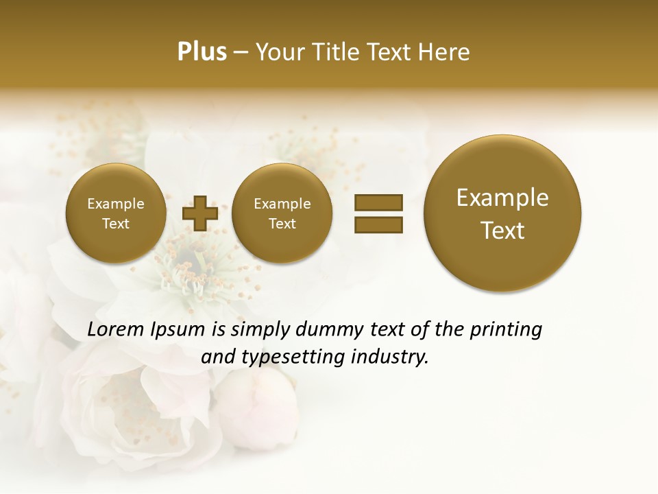 Beautiful White Background Summer PowerPoint Template