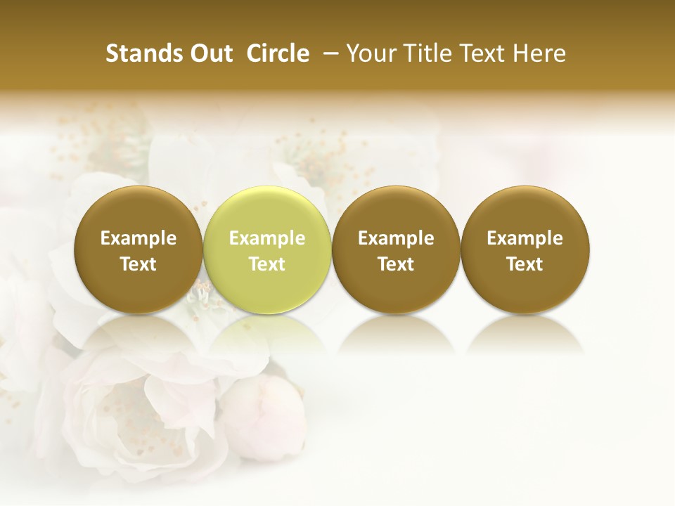 Beautiful White Background Summer PowerPoint Template