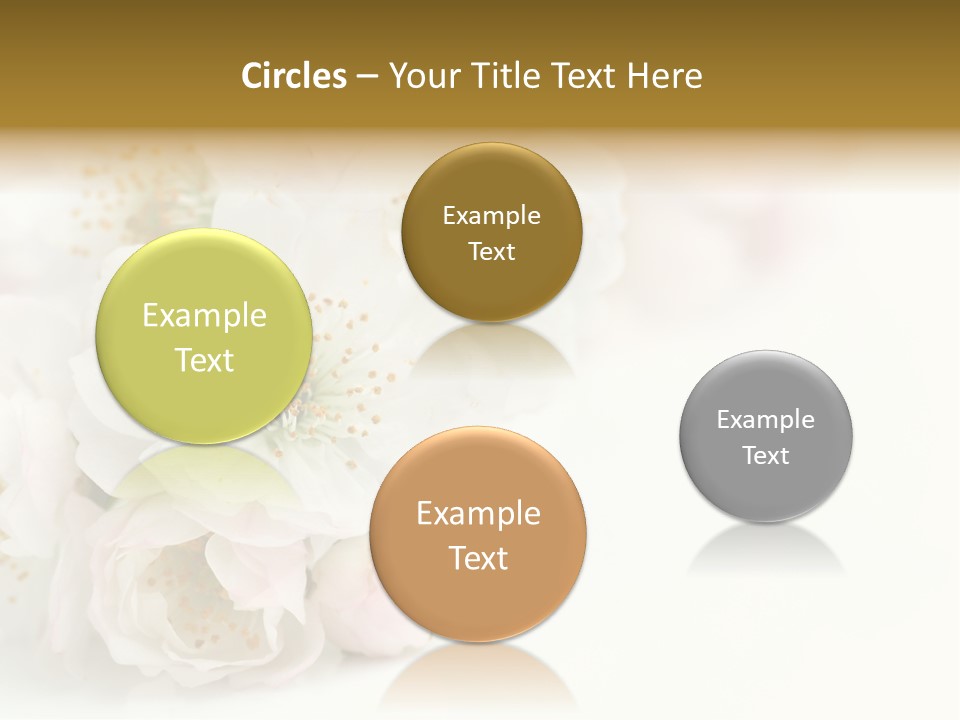 Beautiful White Background Summer PowerPoint Template