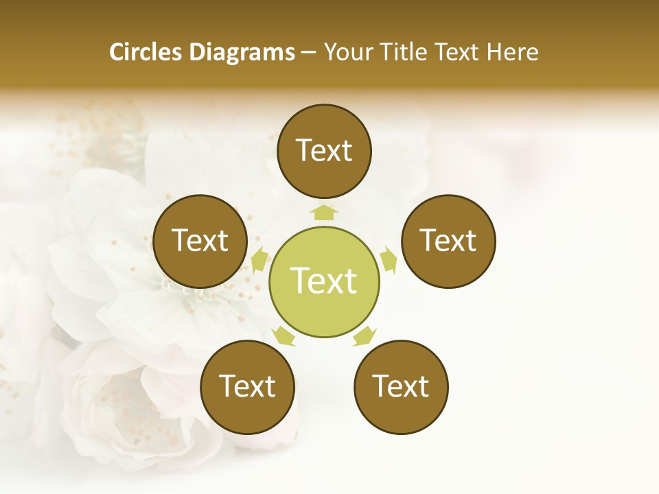 Beautiful White Background Summer PowerPoint Template