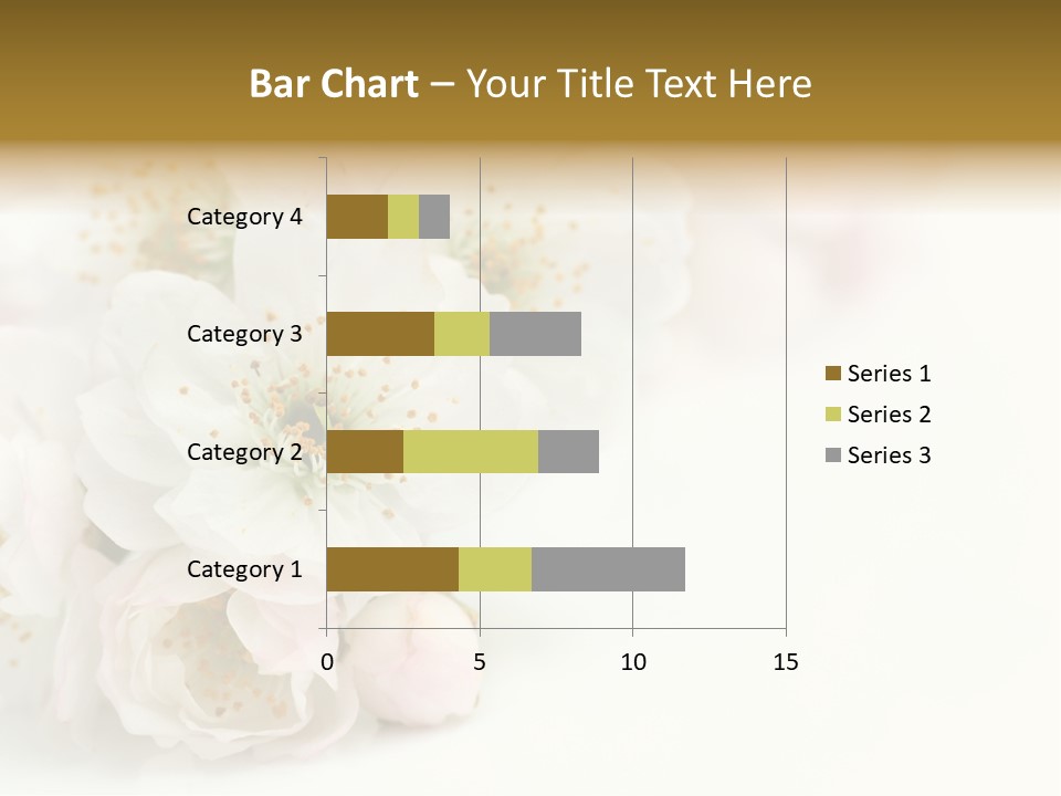 Beautiful White Background Summer PowerPoint Template