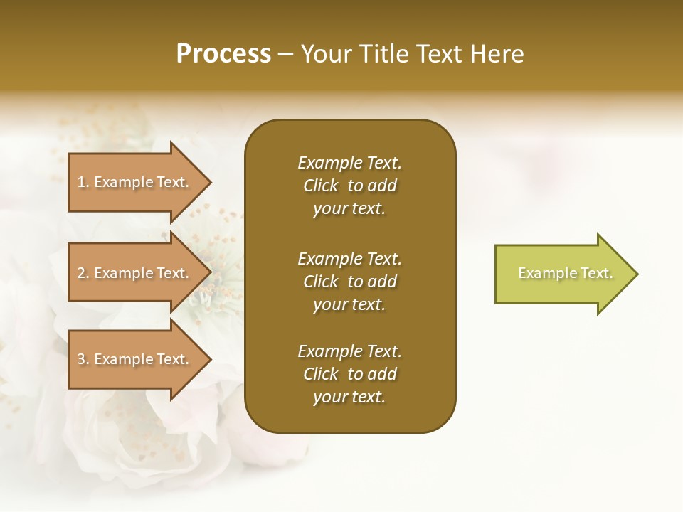 Beautiful White Background Summer PowerPoint Template