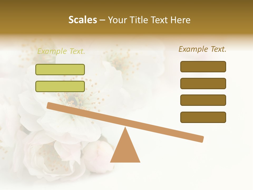 Beautiful White Background Summer PowerPoint Template