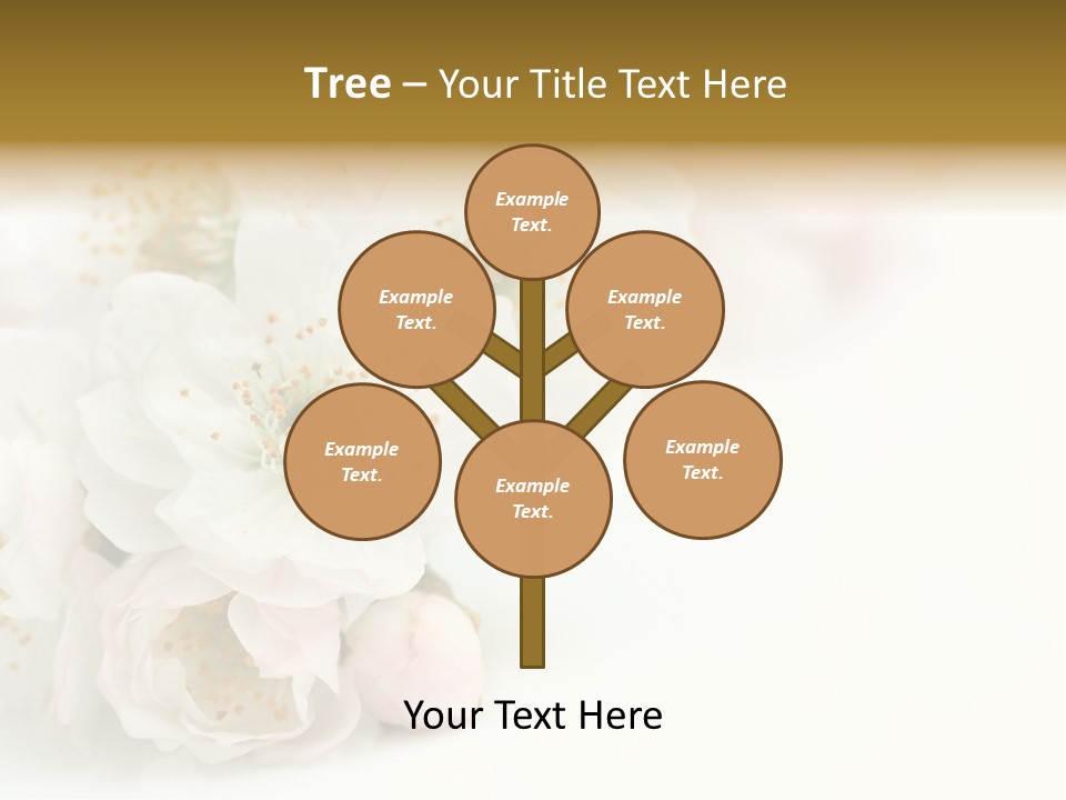 Beautiful White Background Summer PowerPoint Template