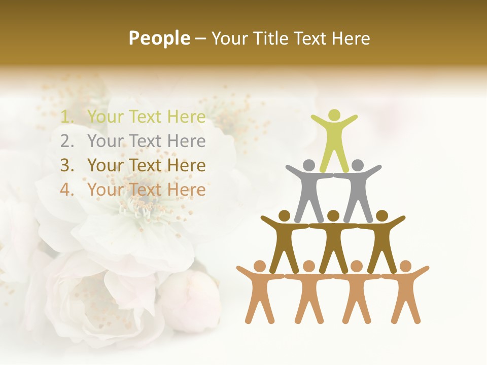 Beautiful White Background Summer PowerPoint Template