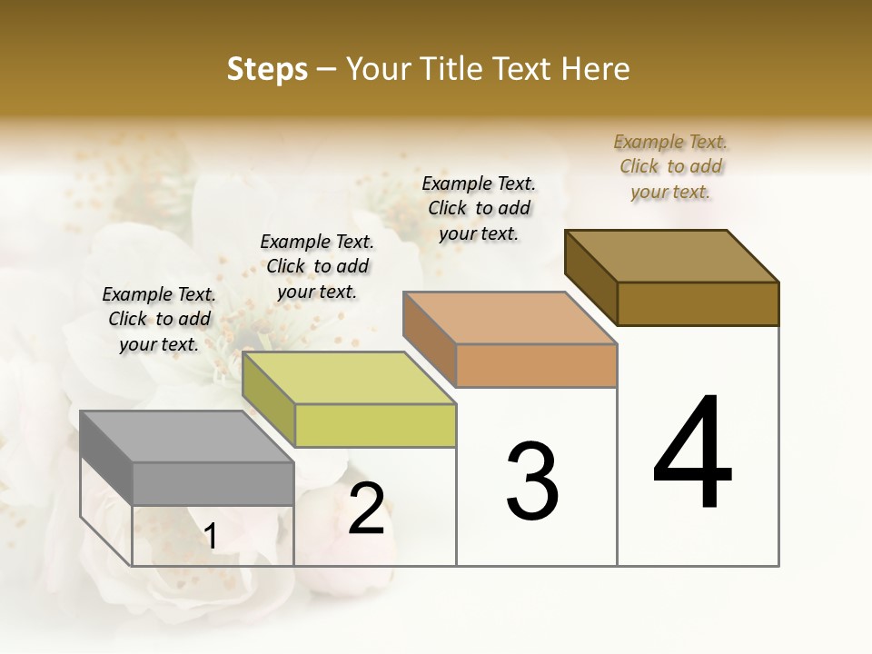 Beautiful White Background Summer PowerPoint Template