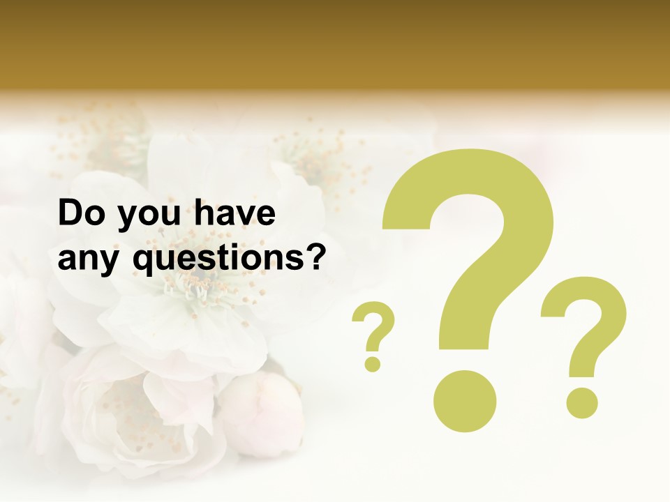 Beautiful White Background Summer PowerPoint Template