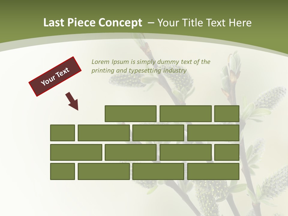 Young Border Blossom PowerPoint Template