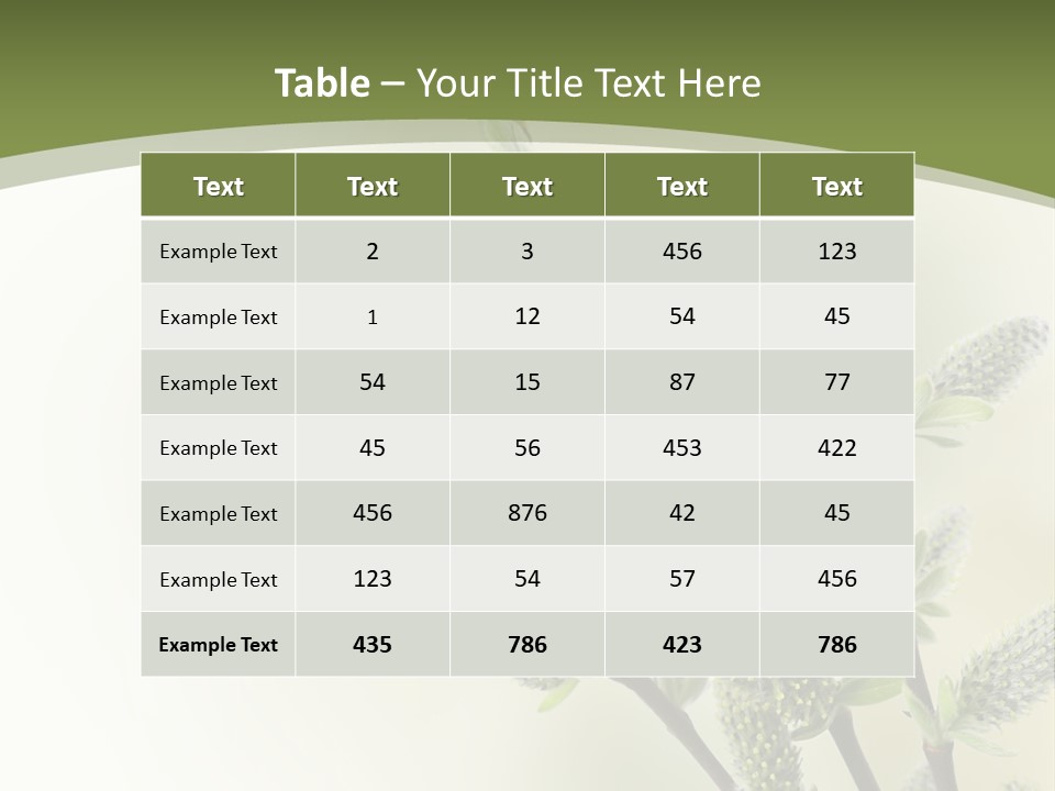 Young Border Blossom PowerPoint Template