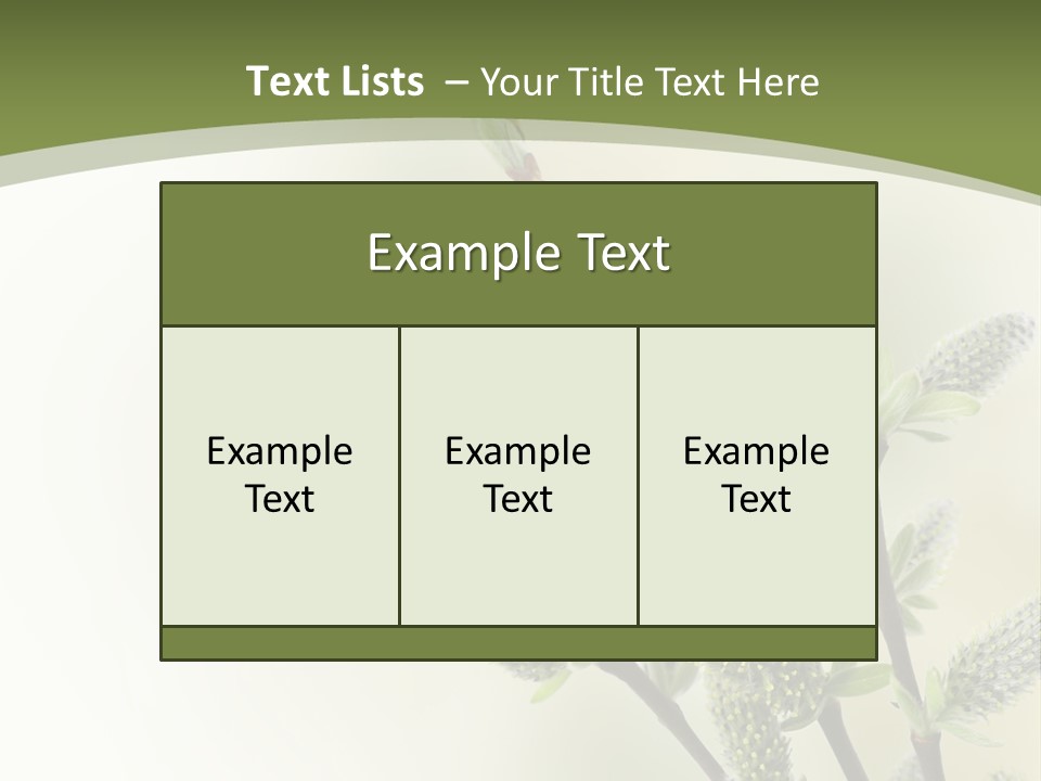 Young Border Blossom PowerPoint Template
